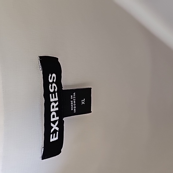 Express Romantic Clean Girl White Ruffle Button Front Peplum Cami XL - Picture 6 of 11